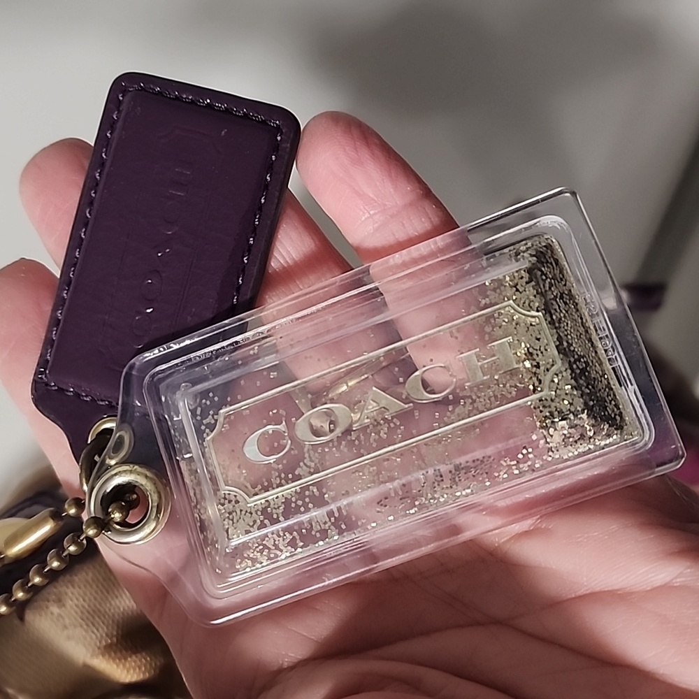 Y2K COACH Poppy Graffiti Glam Tote Crossbody Signature Rare Bag Purse 2 Hangtag - Picture 6 of 17